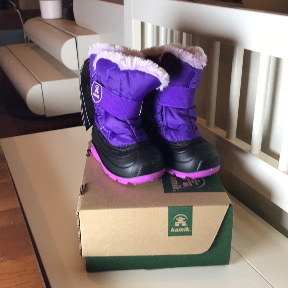 Kamik Girls Purple Snow Boots